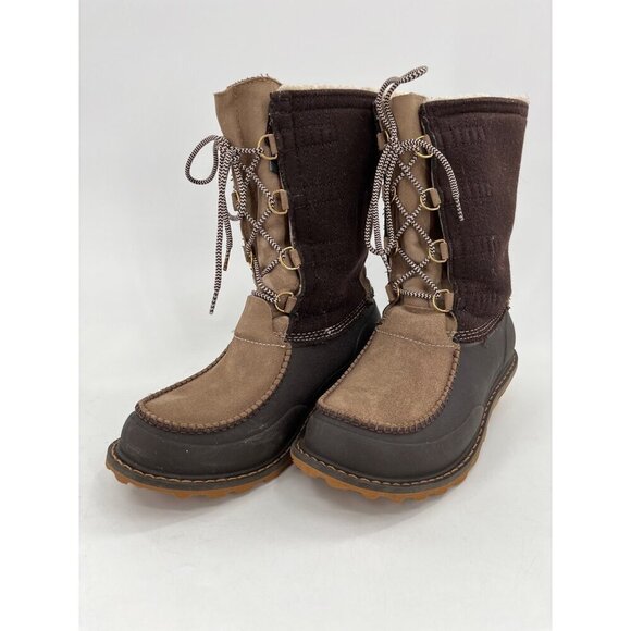Woolrich Womens Waterproof Winter Boots Fully Wooly Lining  Lace-Up - Picture 1 of 10